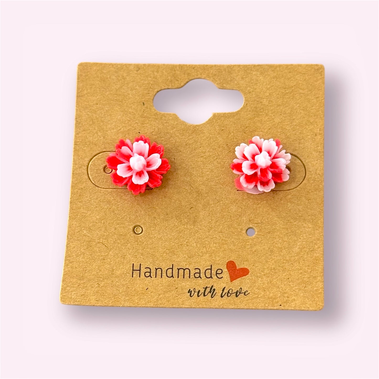 Glowing Carnation Studs