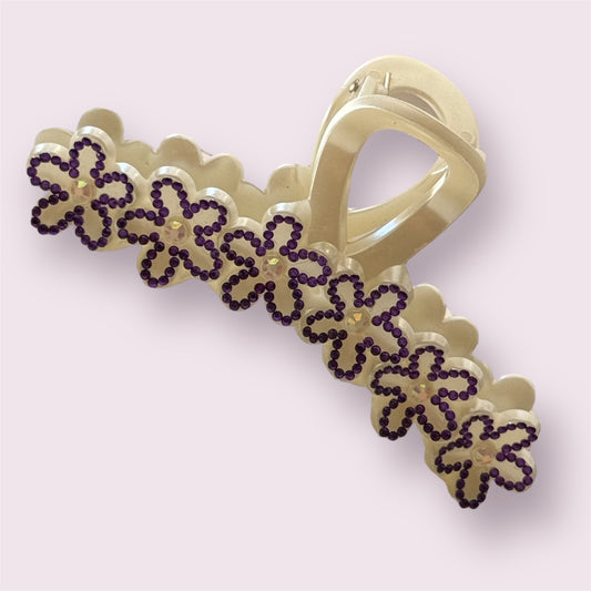 White & Purple Floral