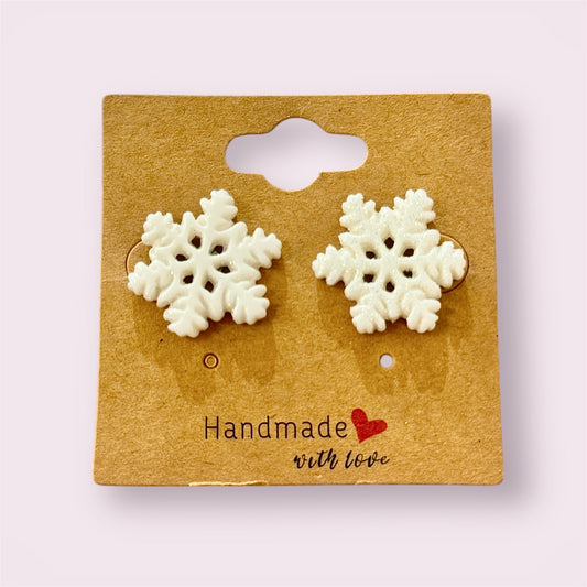 Sparking Snowflake Studs