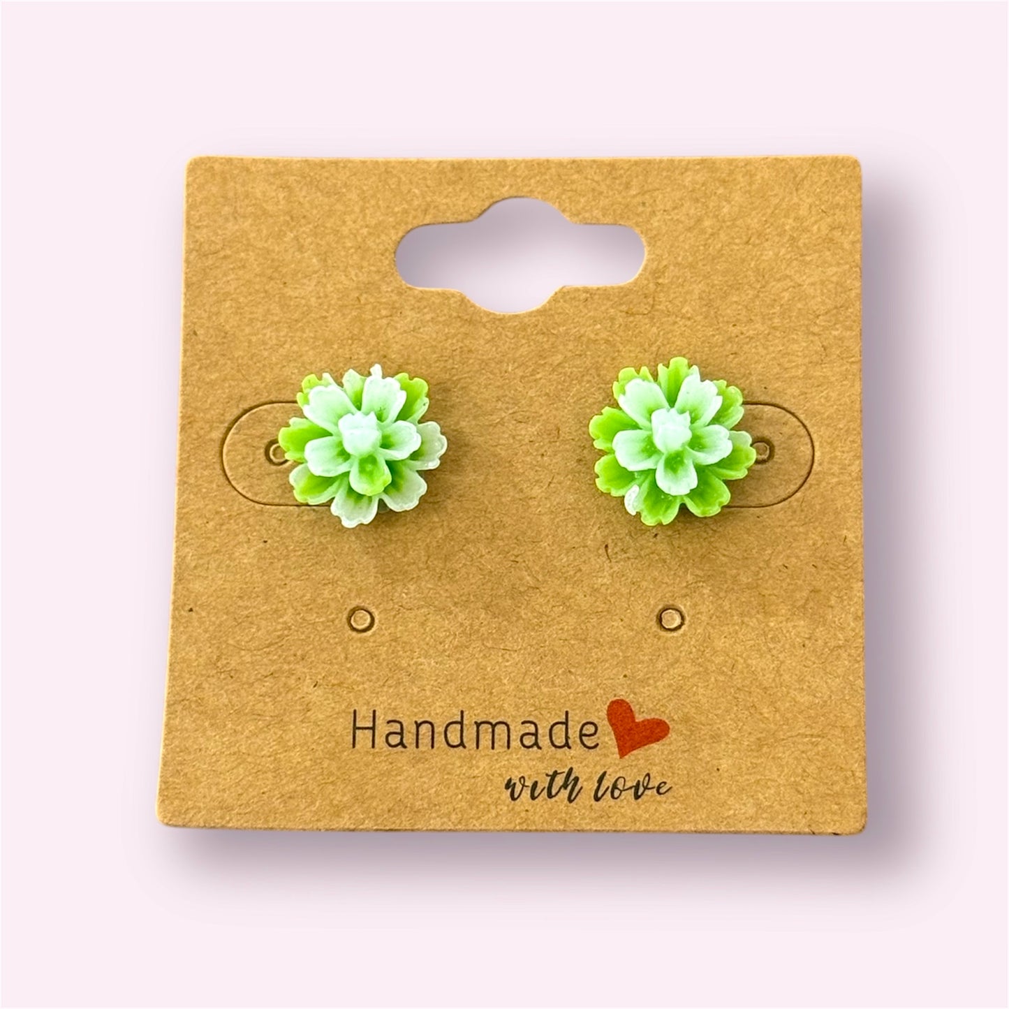 Glowing Carnation Studs